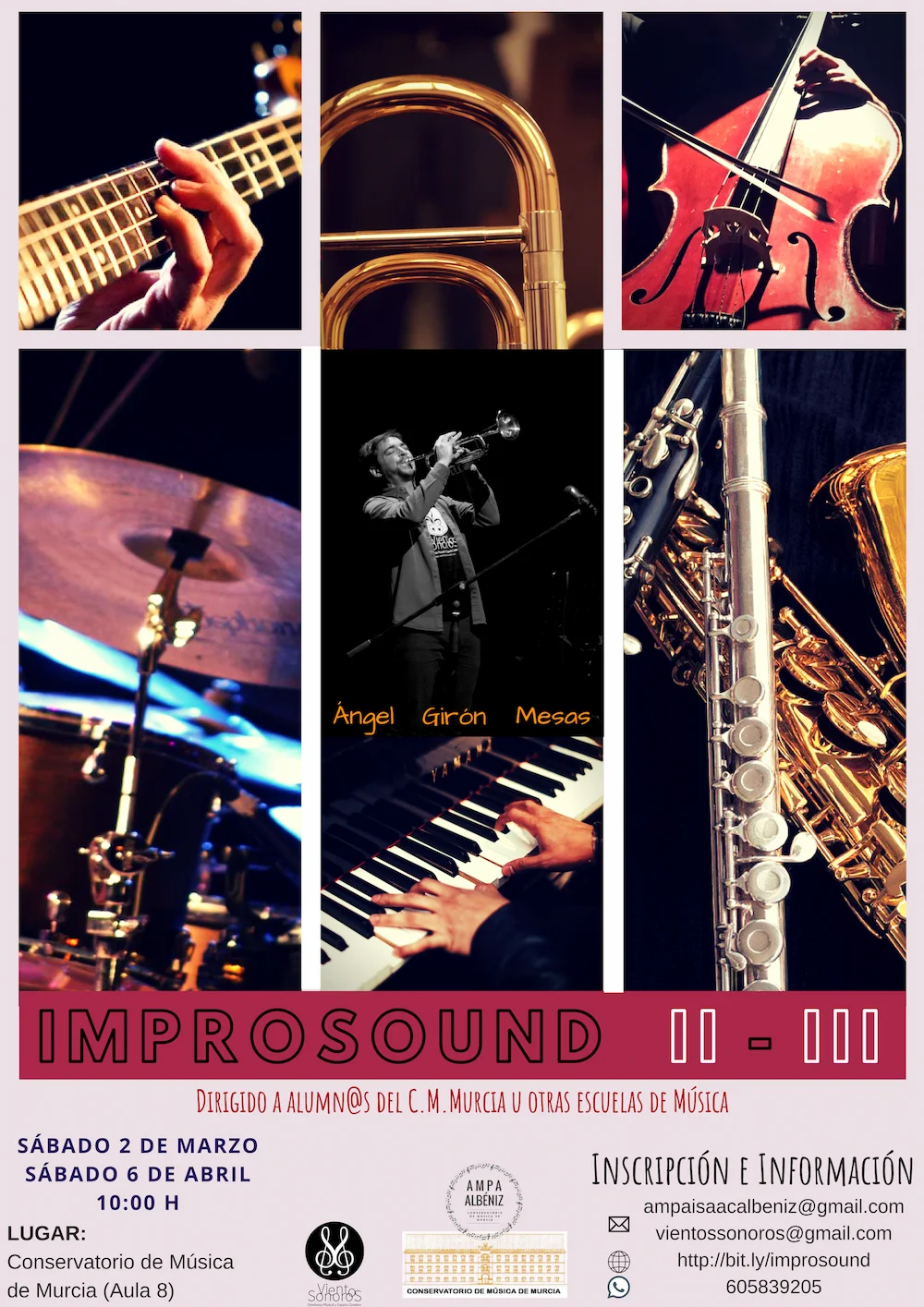 Proyectos en Movimiento 9 Cartel de las ediciones segunda y tercera de ImproSound