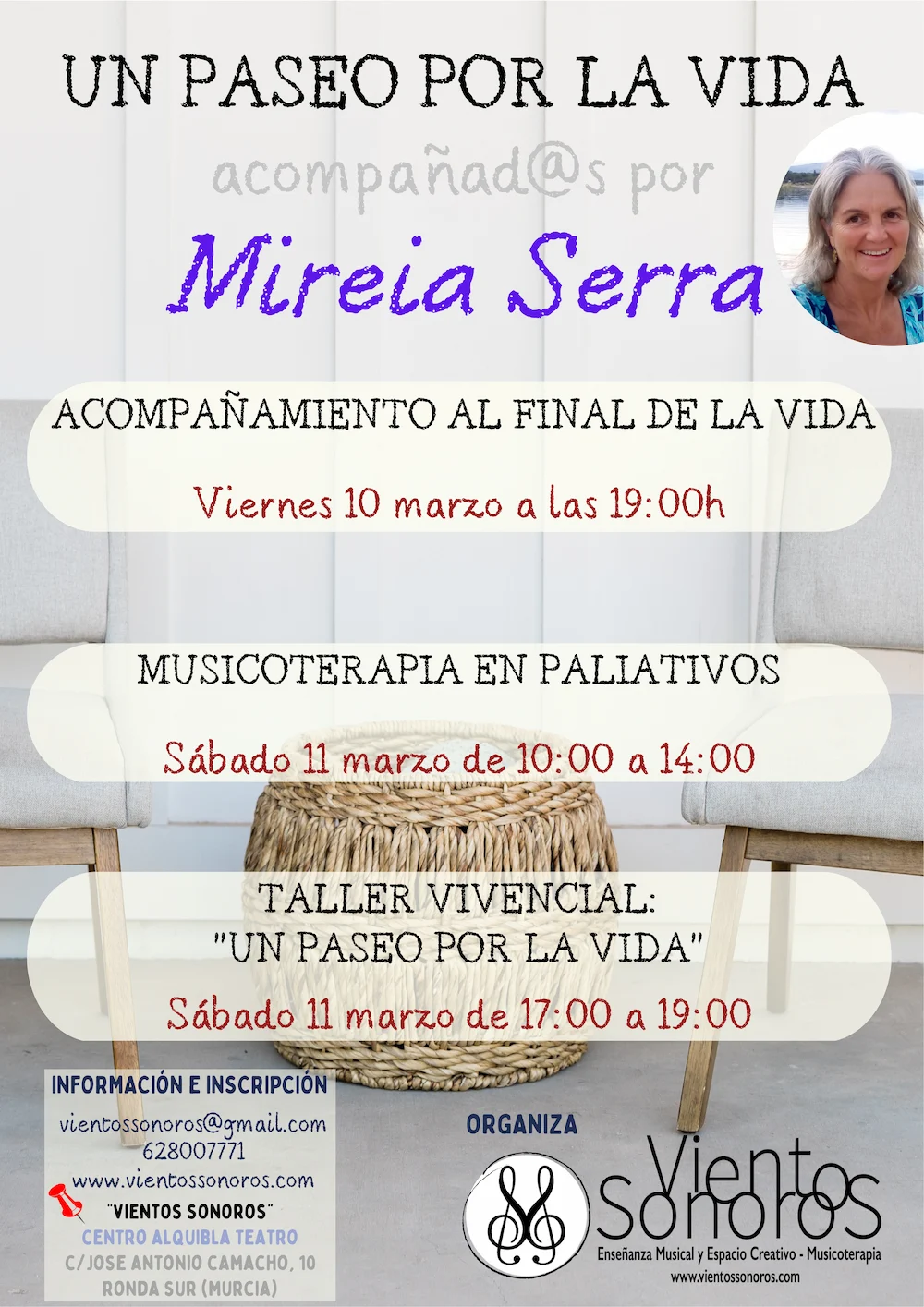 Proyectos en Movimiento 6 Cartel del taller Un paseo por la vida con Mireia Serra